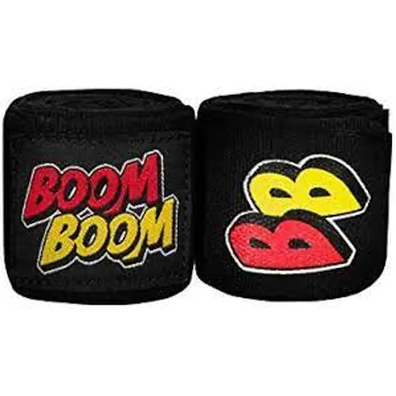 New Title Boom Boom Boxing Youth Flex Hand Wraps 110" - Black