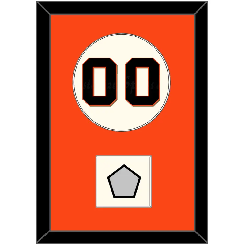 San Francisco Number & World Series Jersey Patch - Home Cream (2000-2021) - Single Mat 1