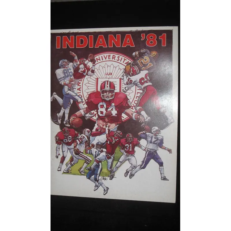 1981 Indiana University Football Media Guide