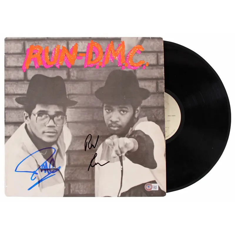 Joseph Simmons & Darryl McDaniels Signed Run DMC Album W/ Vinyl BAS #AD77139
