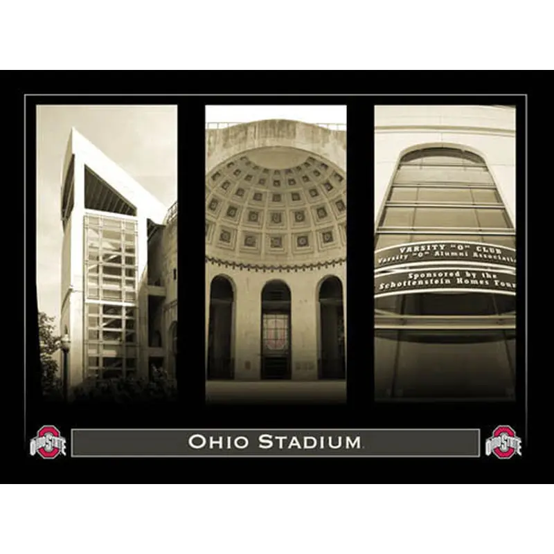 Ohio Stadium "Classic Triptych" - My Team Prints 2007