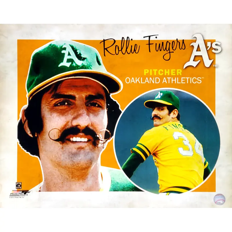 Rollie Fingers "Retro SuperCard" Oakland A's Poster - Photofile 16x20