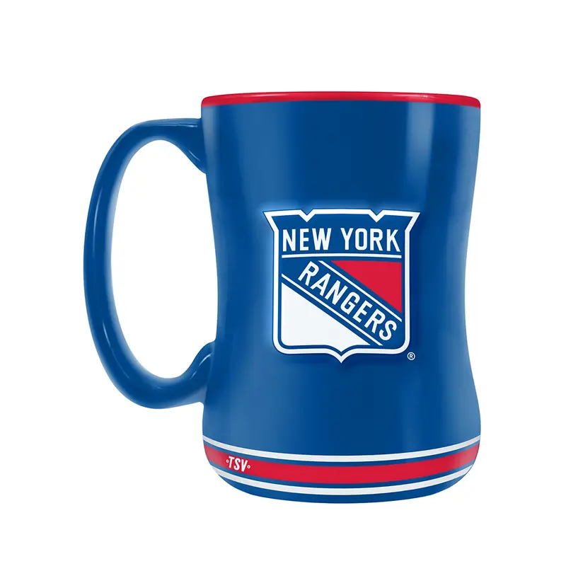 NHL New York Rangers Team Crest Sculpted Mug (14 oz)
