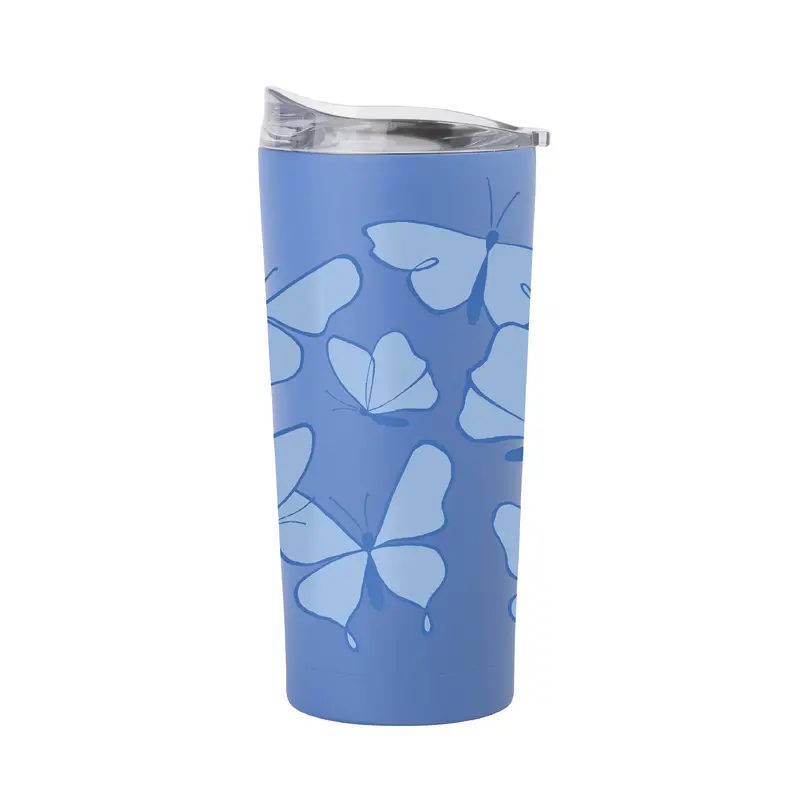 Spring 20oz Tonal Repeating Butterfly Arctic Powder Coat Tumbler