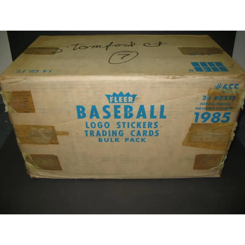 1985 Fleer Baseball Unopened Vending Case (24 Box) (Authenticate)