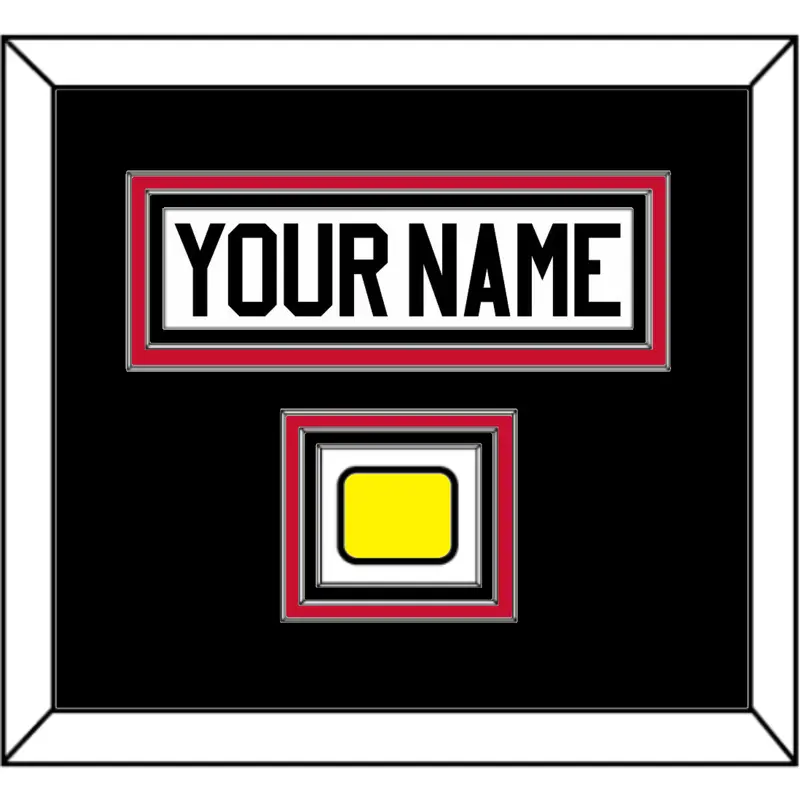 Chicago Nameplate & Logo Jersey Patch - Road White - Triple Mat 3
