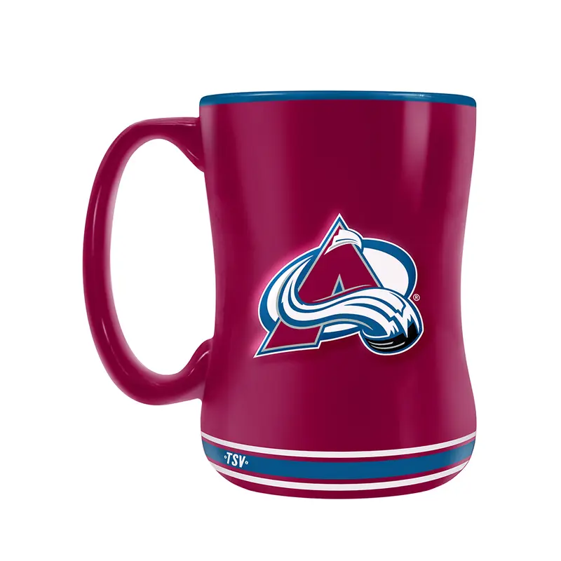 NHL Colorado Avalanche Team Crest Sculpted Mug (14 oz)