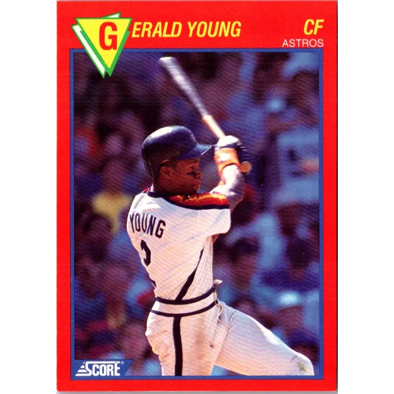 1989 Score Baseball's 100 Hottest Players Gerald Young #72
