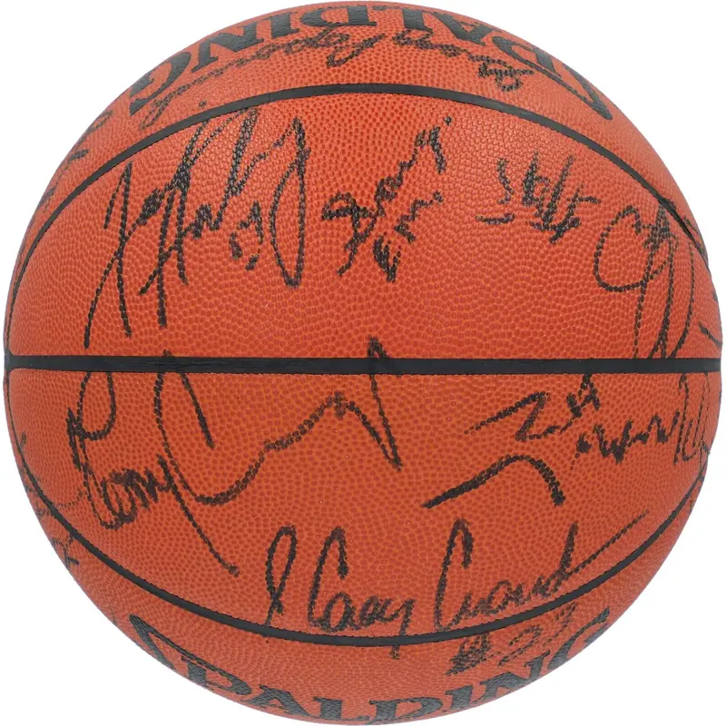 1994-95 San Antonio Spurs Team-Signed Spalding Official Game Basketball JSA COA