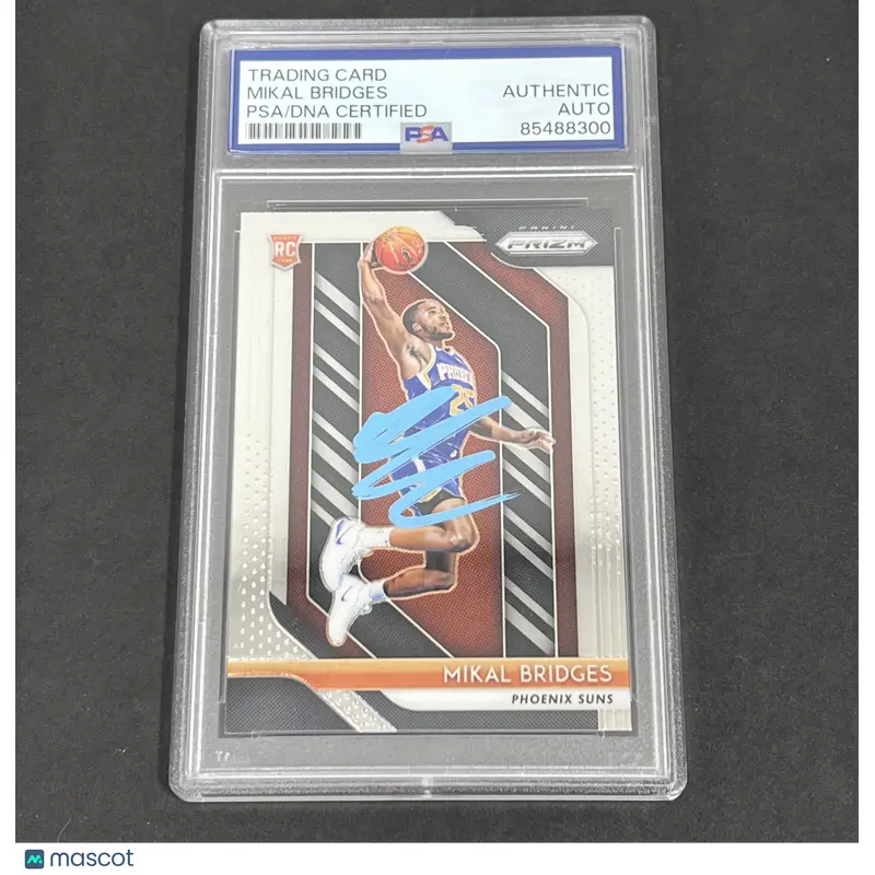 2018-19 Panini Prizm #289 Mikal Bridges RC signed card PSA