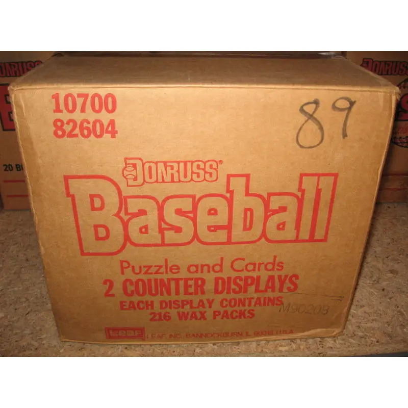 1989 Donruss Baseball Display Case (432 Packs) (Sealed)