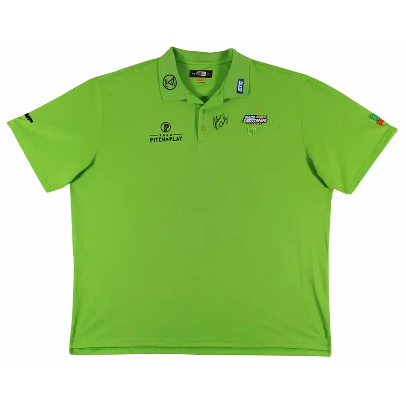 John Daly Authentic Signed Match Worn Green Loudmouth Polo Shirt BAS #BK84766