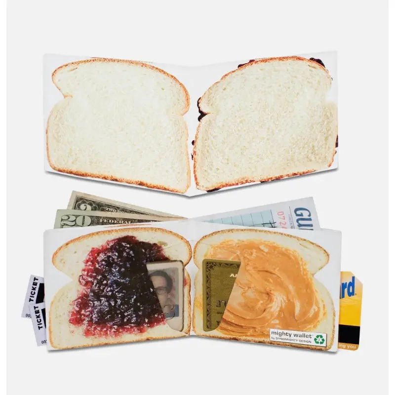 Peanut Butter and Jelly Tyvek Mighty wallet