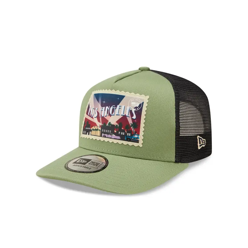 New Era Postcard Trucker Cap - Green