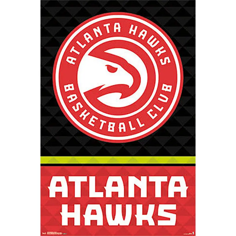 Atlanta Hawks Basketball Official NBA Team Logo Poster - Trends International 2015