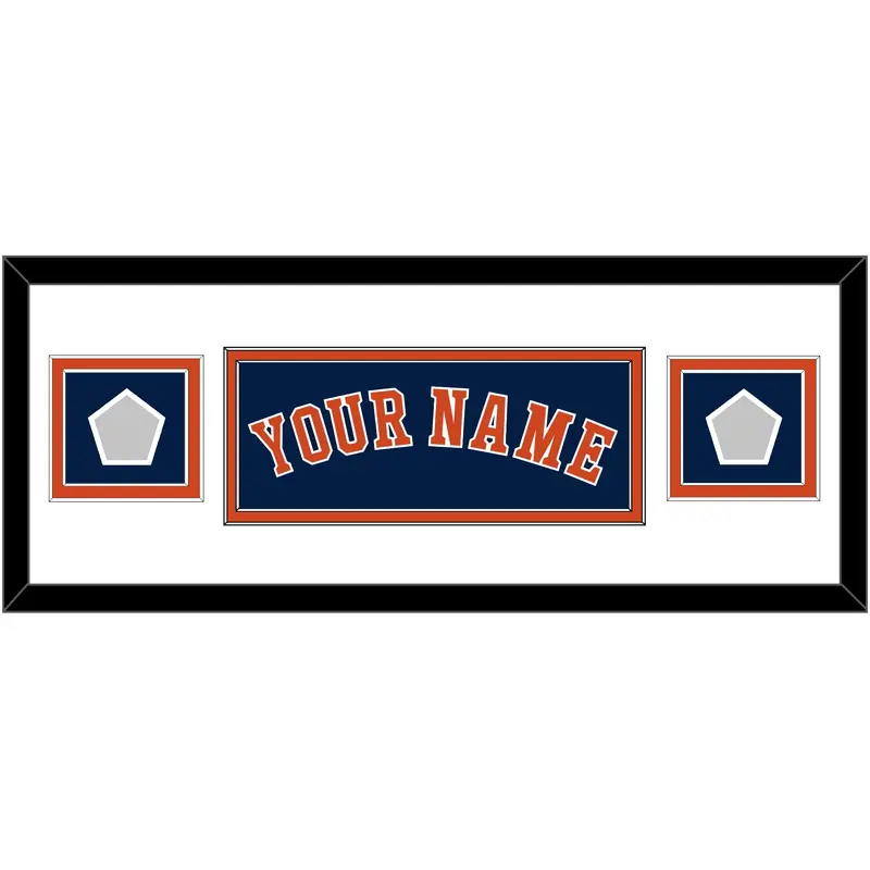 Houston Name & 2 World Series Champions Patches - Alternate Blue - Double Mat 2