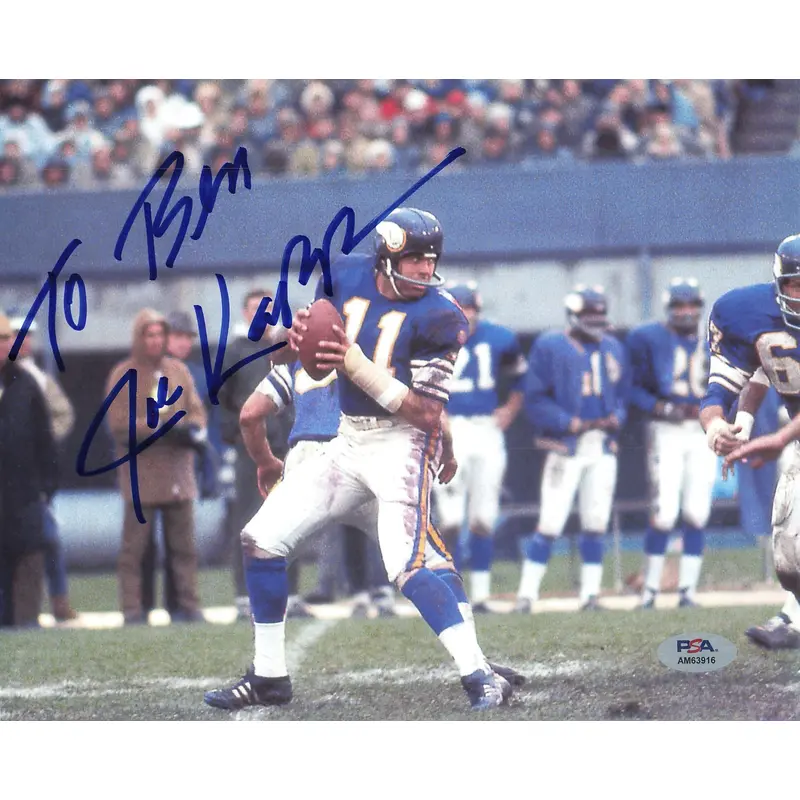 Joe Kapp signed 8x10 photo PSA/DNA Autographed