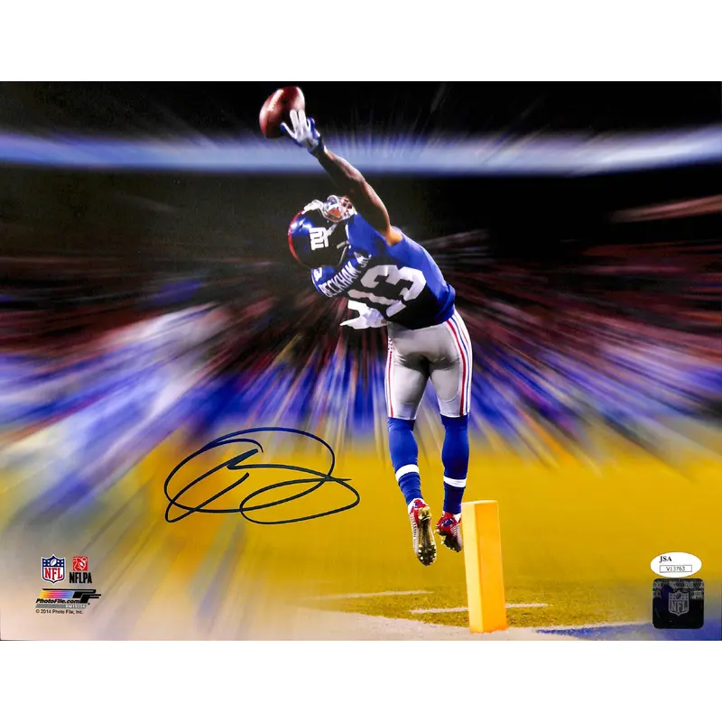 Giants Odell Beckham Jr. Authentic Signed 11x14 Catch Photo JSA #V13763