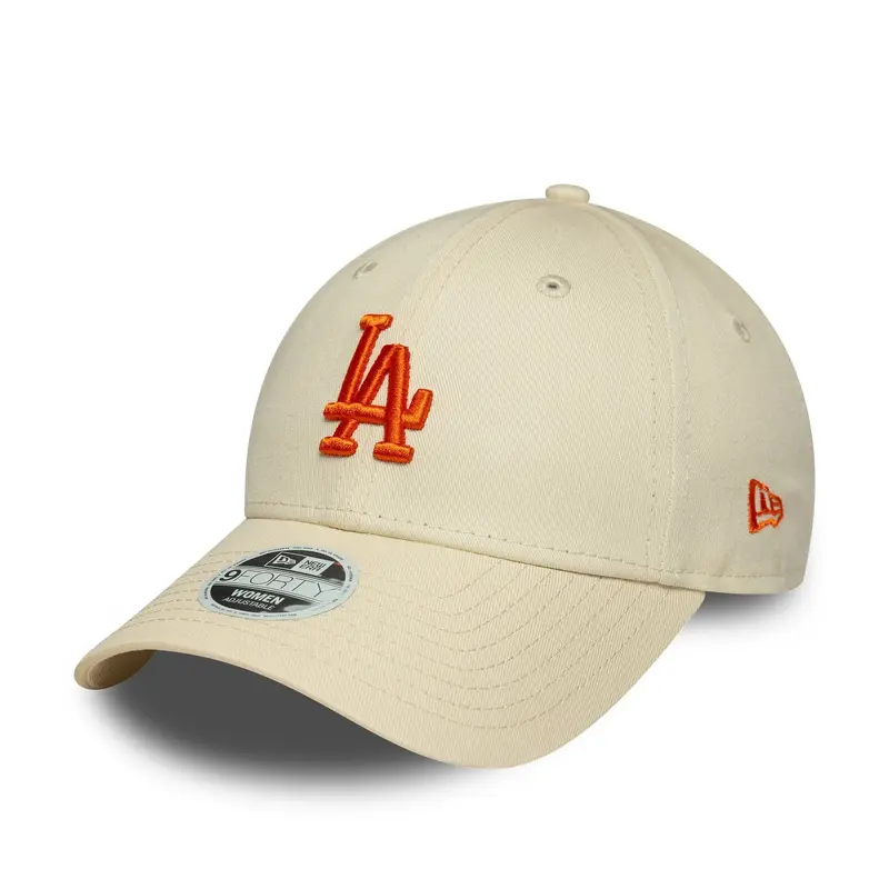 LA Dodgers Womens MLB League Essential Cream 9FORTY Adjustable Cap