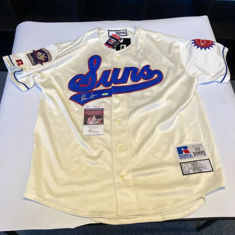 Nolan Ryan Signed 1966 Jacksonville Suns Mets Minor League Jersey JSA COA