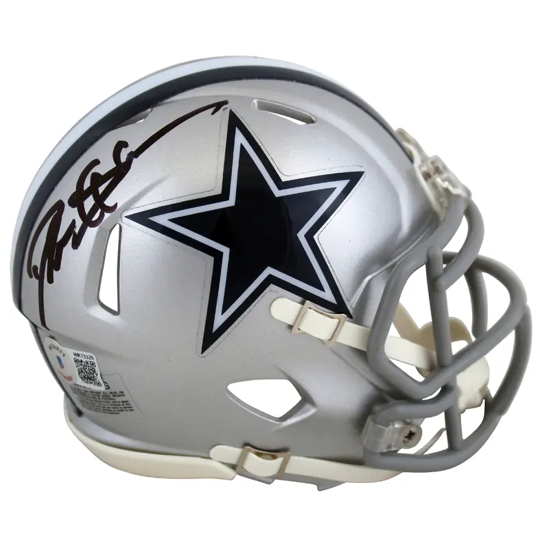 Cowboys Deion Sanders Authentic Signed Speed Mini Helmet Autographed BAS Witness