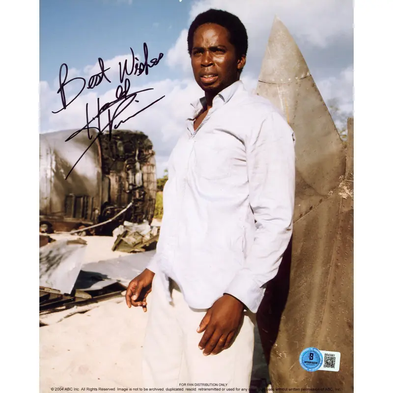 Harold Perrineau LOST "Best Wishes" Authentic Signed 8x10 Photo BAS #BR43961