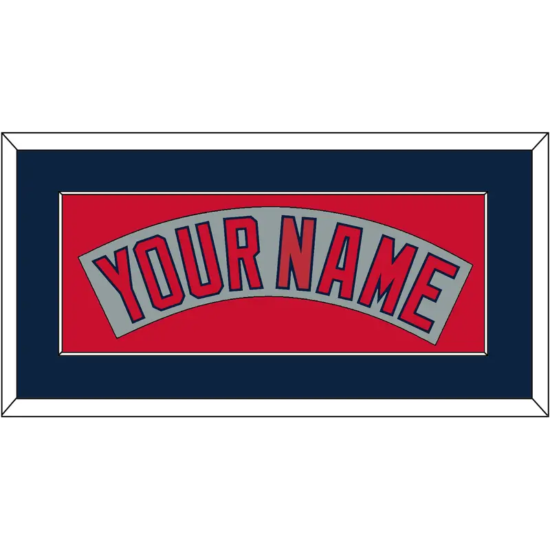 Boston Nameplate - Road Gray (1992-2008) - Single Mat 4