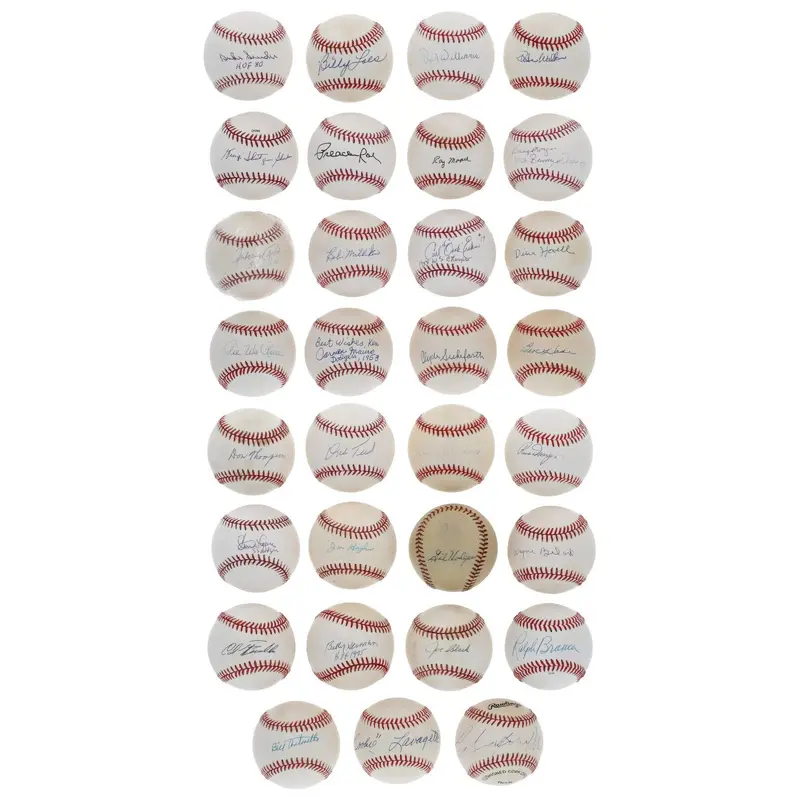 1953 Brooklyn Dodgers Team Signed Baseball Collection 31 Balls PSA JSA COA