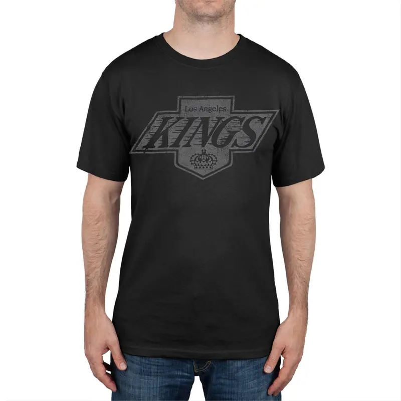 Los Angeles Kings - Logo Brass Tacks Soft T-Shirt