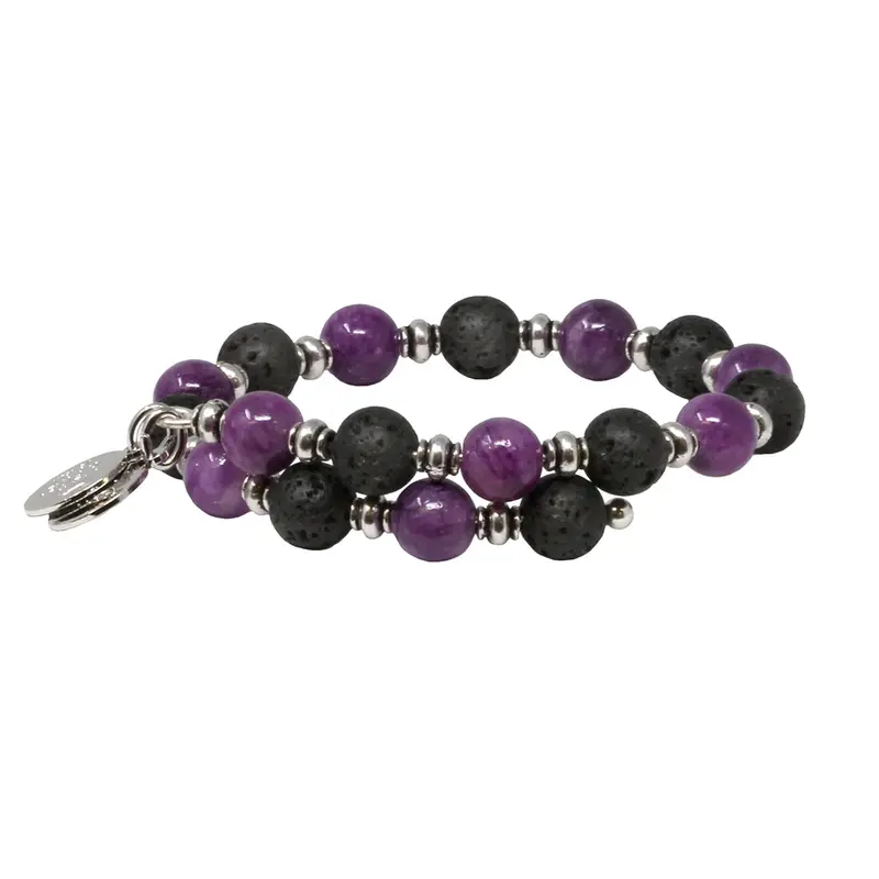 Orchid Lava Wrap, 8mm