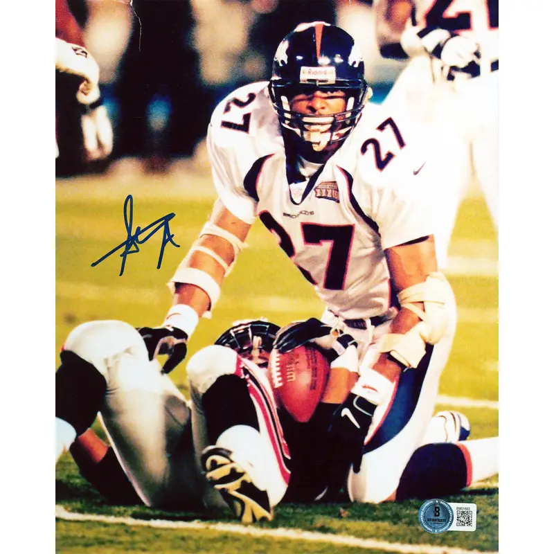 Broncos Steve Atwater Authentic Signed 8x10 Vertical Photo BAS #BM01693