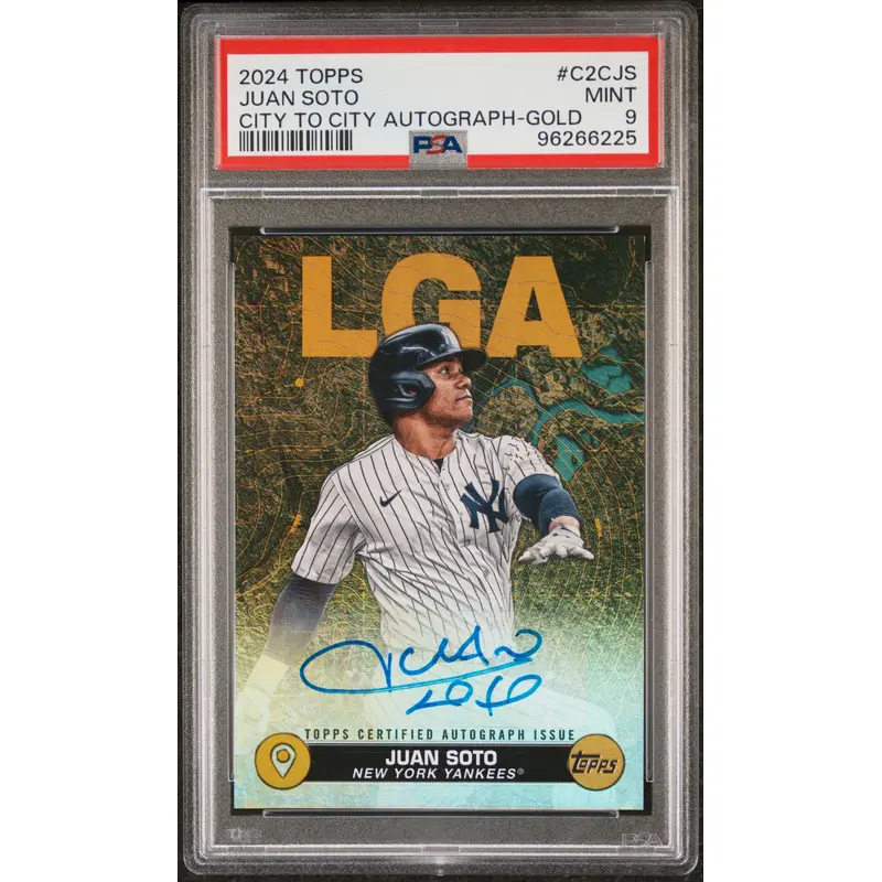 Juan Soto 2023 Topps City to City Gold Auto #41/50 PSA 9 Mint