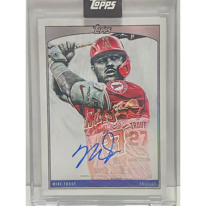 Mike Trout 2022 Topps X Lauren Taylor Auto #1A #98/99