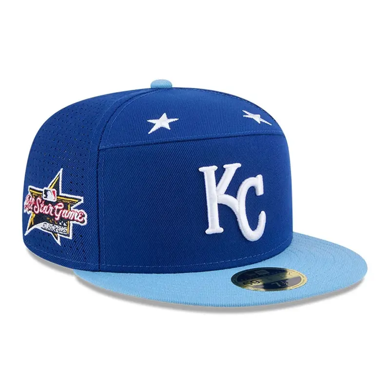 Kansas City Royals MLB 2025 All Star Game Blue Split Panel 59FIFTY Fitted Cap