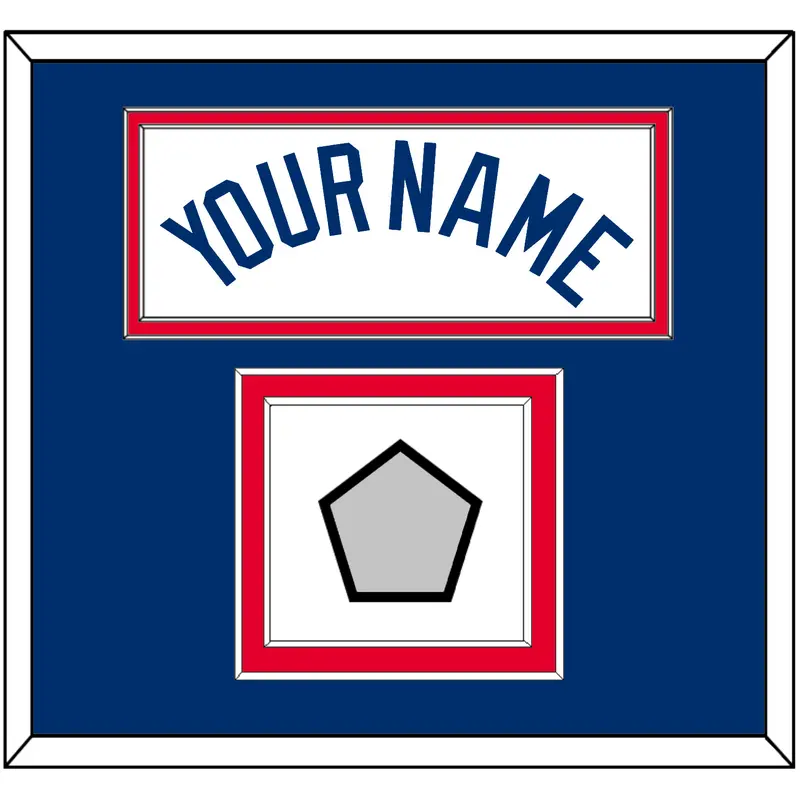 Los Angeles Name & World Series Champions Patch - Home White - Double Mat 2