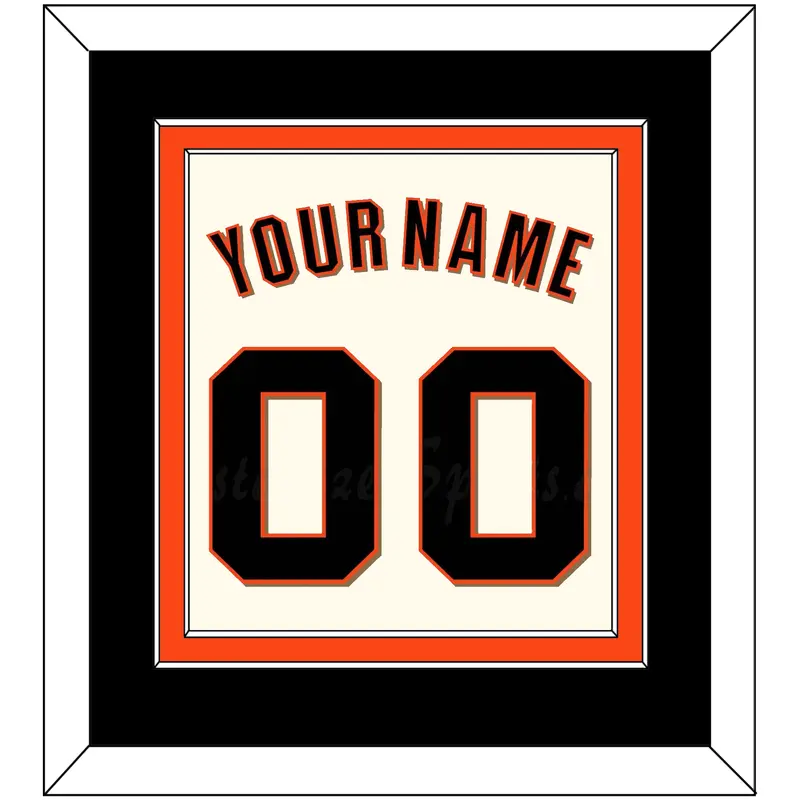 San Francisco Name & Number - Home Cream (2022-2023) - Double Mat 3