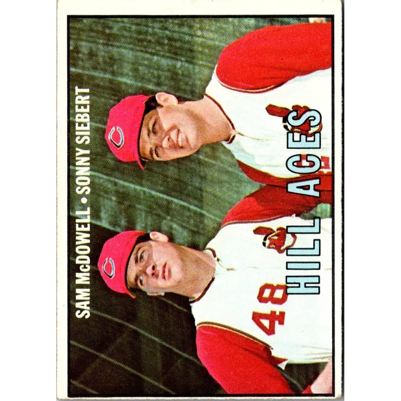 1967 Topps Sam McDowell/Sonny Siebert #463 VG-EX