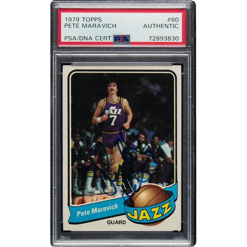 1979 Topps Pistol Pete Maravich Signed Autographed Basketball Card PSA DNA