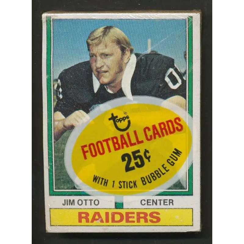 1974 Topps Football Unopened Cello Pack