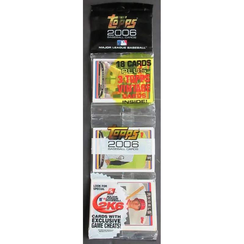 2006 Topps Baseball Unopened Series 1 Rack Pack (18/3)