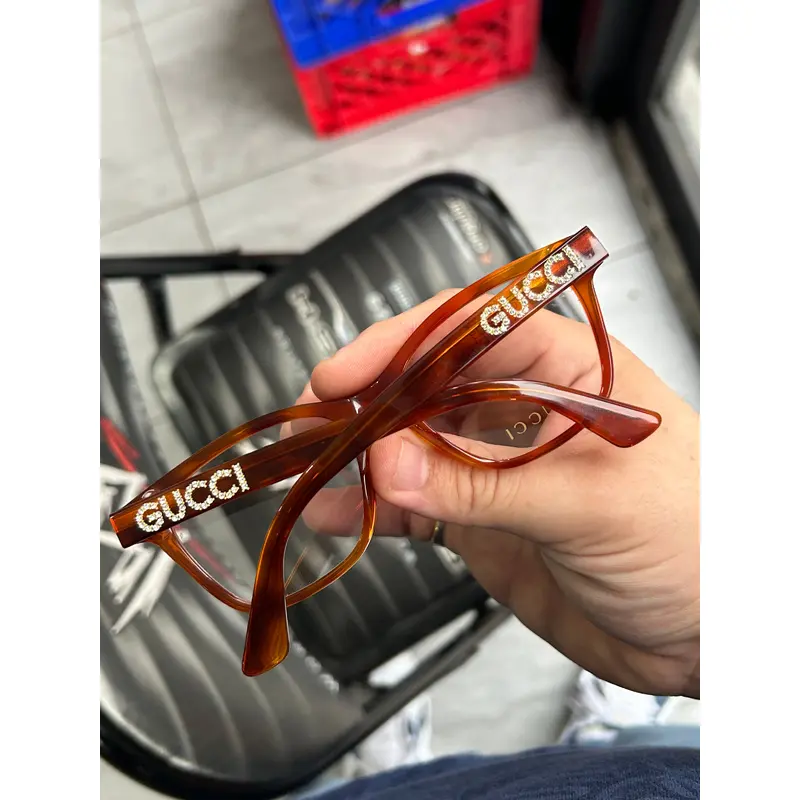 Gucci Crystal Logo Eyeglasses New Unworn