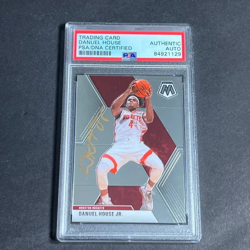 2019-20 Panini Mosaic #154 DANUEL HOUSE Signed Card AUTO PSA Slabbed Rockets