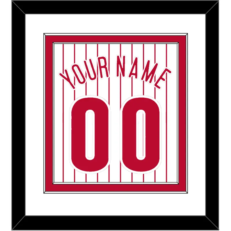 Philadelphia Name & Number - Home Pinstripes - Double Mat 1