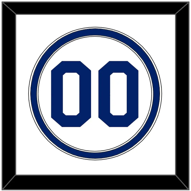 Seattle Number - Home White (1987-1992) - Double Mat 1