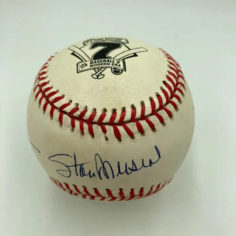 Stan Musial Tony Gwynn Rod Carew Signed 7 Time Batting Champ Baseball JSA COA