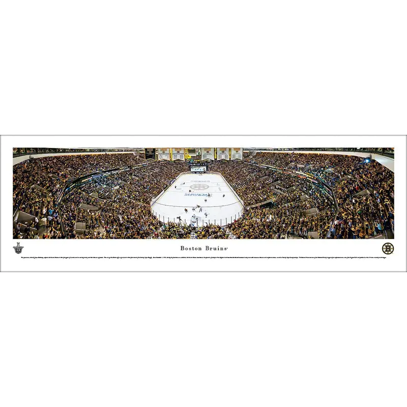 Boston Bruins TD Banknorth Center 2013 Playoffs Panoramic Poster Print - Blakeway