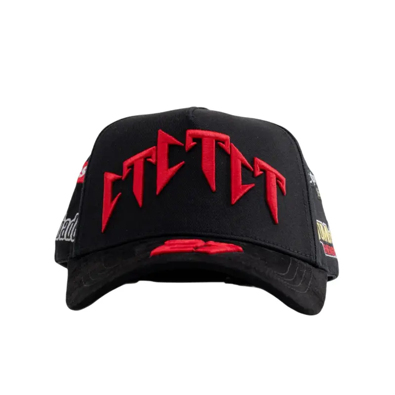 EL BARBAS HATS X CT "CT RACING" BLACK SNAPBACK HAT BARCTCTCT BLK