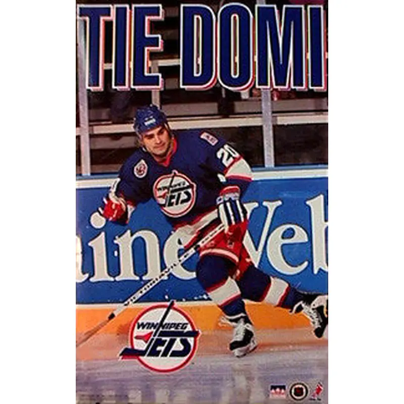 Tie Domi "Action" Winnipeg Jets NHL Action Poster - Starline Inc. 1993