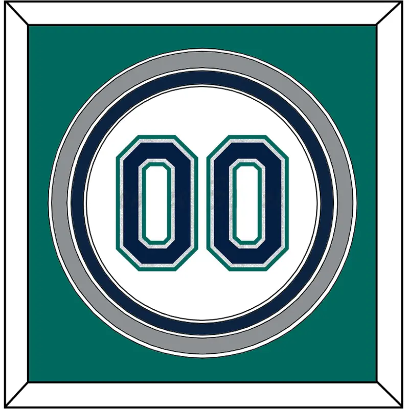 Seattle Number - Home White - Triple Mat 3