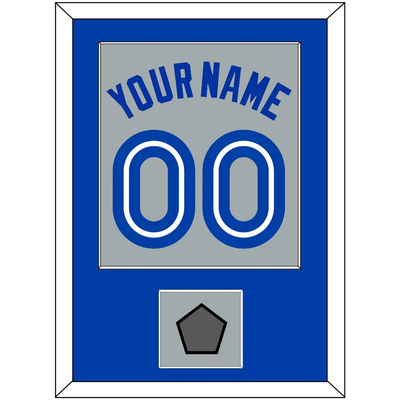 Toronto Name & Number With World Series Patch - Road Gray (1989-1996) - Single Mat 2